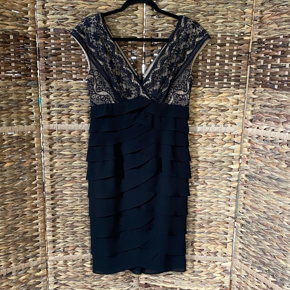 Adrianna Papell Black Lace Dress - Picture 1 of 5